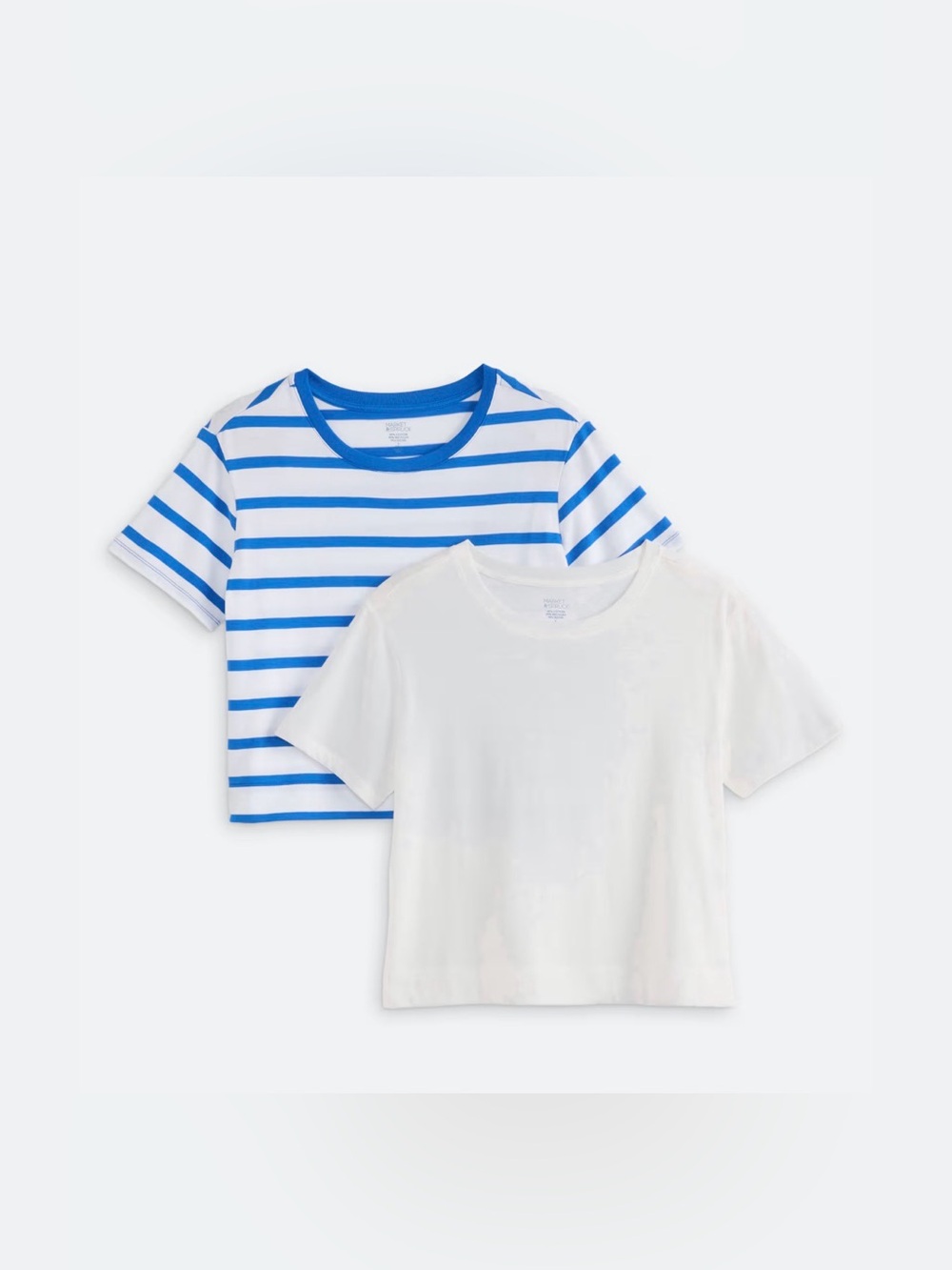 MARKET & SPRUCE 2 Pack Tanner Boxy Cotton Blend Tee - Size SP